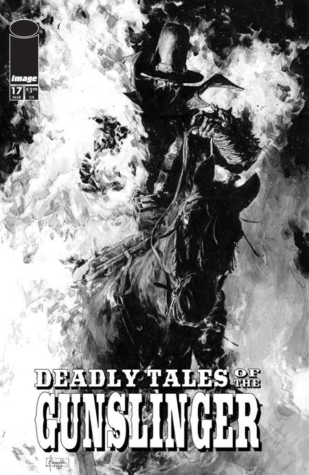 Preorder By 07/20 ~ DEADLY TALES OF THE GUNSLINGER SPAWN #17 CVR B PATRIC REYNOLDS B&W VAR