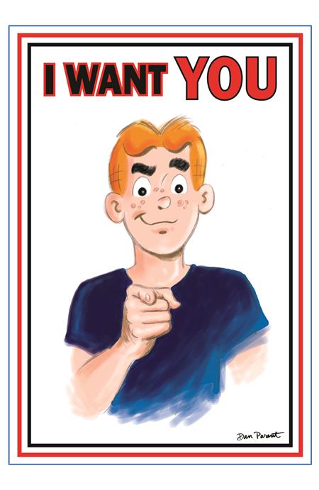 Preorder By 06/08 ~ ARCHIE COMICS CELEBRATES AMERICAS 250TH (ONE SHOT) CVR C DAN PARENT UNCLE SAM POSTER ART VAR
