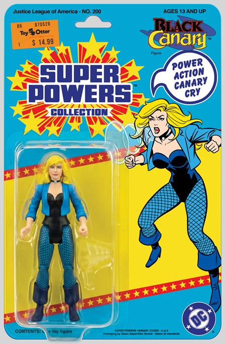 Preorder By 06/29 ~ JUSTICE LEAGUE OF AMERICA #200 FACSIMILE EDITION CVR B JASON GEYER & ALEX SAVIUK BLACK CANARY SUPER POWERS ACTION FIGURE VAR