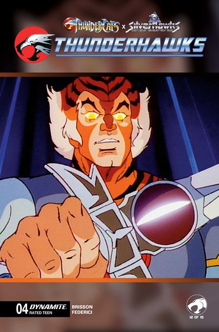Preorder By 06/29 ~ THUNDERCATS X SILVERHAWKS THUNDERHAWKS #4 CVR E ANIMATION ART VAR