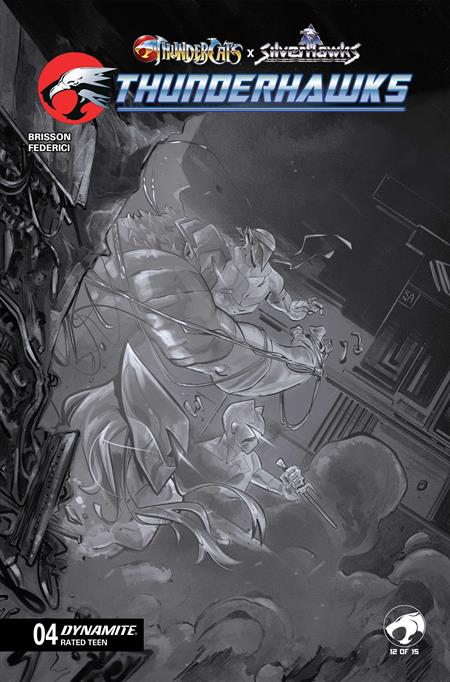 Preorder By 06/29 ~ THUNDERCATS X SILVERHAWKS THUNDERHAWKS #4 CVR G INC 1:10 ALESSANDRO RANALDI VIRGIN VAR