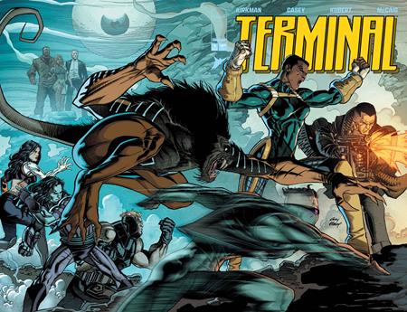 TERMINAL #1 CVR A ANDY KUBERT & DAVE MCCAIG CONNECTING WRAPAROUND (MR) ~ IN SHOP 07/22