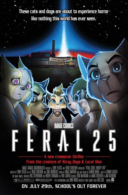 Preorder By 07/06 ~ FERAL #25 CVR B TONE RODRIGUEZ & ALLEN PASSALAQUA FACULTY HOMAGE VAR