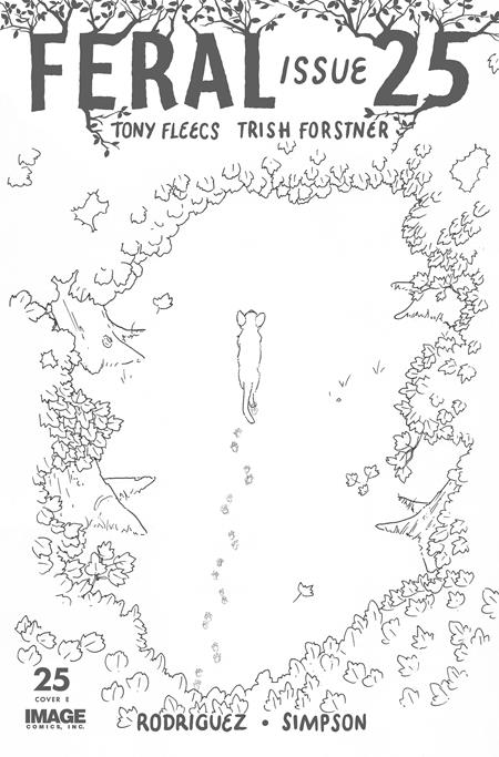 Preorder By 07/06 ~ FERAL #25 CVR G INC 1:25 PATRICK HORVATH B&W VAR