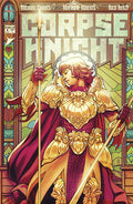 Preorder By 06/29 ~ CORPSE KNIGHT #4 (OF 6) CVR D INC 1:25 NIMIT MALAVIA STAINED GLASS VAR (MR)