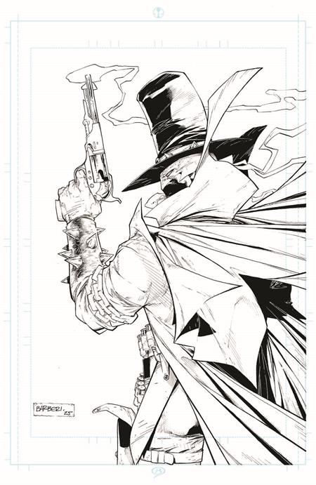 Preorder By 06/29 ~ GUNSLINGER SPAWN #56 CVR B CARLO BARBERI RAW ART VAR