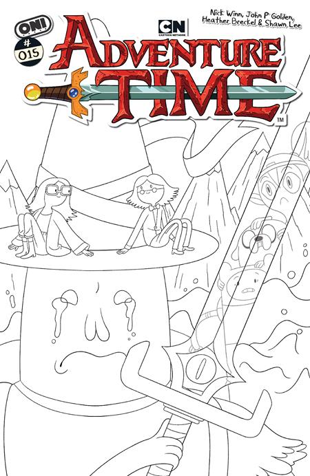 Preorder By 06/22 ~ ADVENTURE TIME (2025) #15 CVR E INC 1:20 NICK WINN B&W VAR