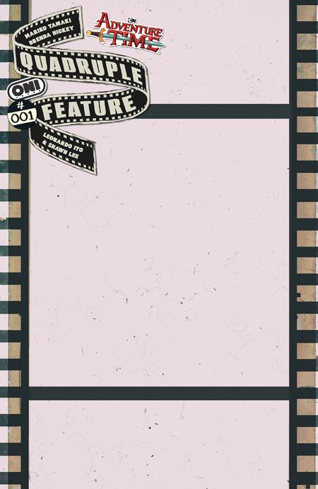 Preorder By 06/08 ~ ADVENTURE TIME QUADRUPLE FEATURE #1 (OF 4) CVR C CELLULOID BLANK SKETCH VAR