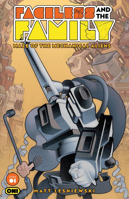 Preorder By 06/08 ~ FACELESS AND THE FAMILY MAZE OF THE MECHANICAL ALIENS #1 (OF 4) CVR A MATT LESNIEWSKI