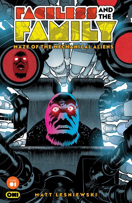 Preorder By 06/08 ~ FACELESS AND THE FAMILY MAZE OF THE MECHANICAL ALIENS #1 (OF 4) CVR B KELLEY JONES VAR