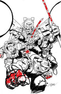 Preorder By 06/22 ~ SUPER MONDO MEGA MUTTS #1 (OF 4) CVR J INC 1:100 JUAN GEDEON BLOODY B&W VAR
