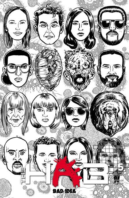 Hab #5 (Of 6) Cover C David Lapham Bw Outbreak Skulls Variant