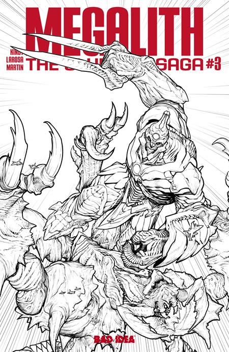 Preorder By 07/20 ~ OLYMPUS SAGA MEGALITH #3 (OF 4) CVR E INC 1:50 BRANDON PETERSON BW VAR