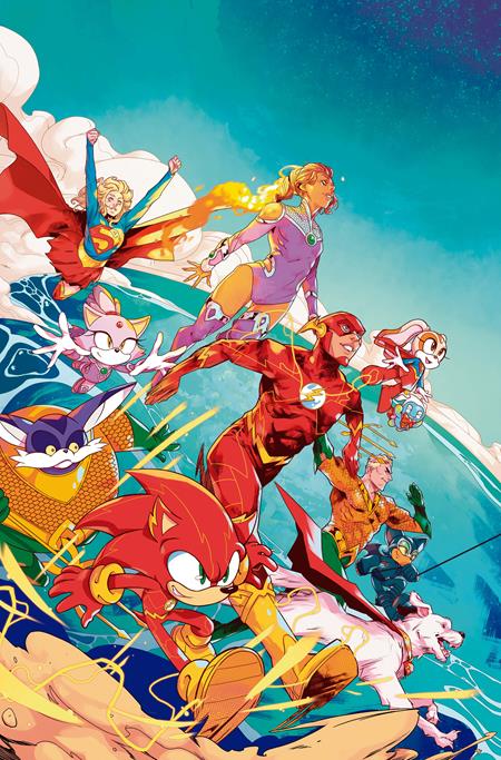 Preorder By 07/13 ~ DC X SONIC THE HEDGEHOG METAL LEGION #4 (OF 5) CVR A PABLO M COLLAR