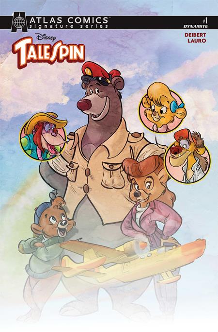 Talespin #1 CVR H Cat Staggs Atlas Edition Signed By Amanda Deibert And Cat Staggs Var