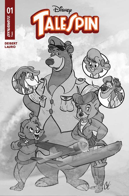 Talespin #1 CVR Q INC 1:40 Cat Staggs Line Art Var