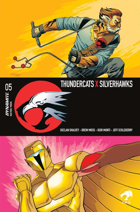 Preorder By 07/20 ~ THUNDERCATS X SILVERHAWKS #5 CVR A DECLAN SHALVEY