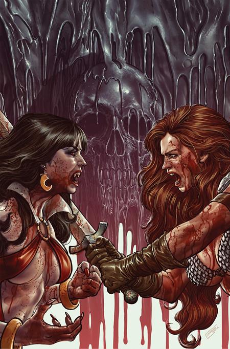 Preorder By 07/13 ~ VAMPIRELLA VS RED SONJA RED CITY #1 CVR J INC 1:15 DIEGO YAPUR VIRGIN VAR