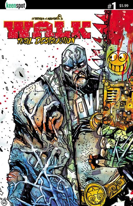 Preorder By 07/06 ~ WALK TOTAL DESTRUCTION #1 (ONE SHOT) CVR A STEFANO CARDOSELLI SMILEYSAW