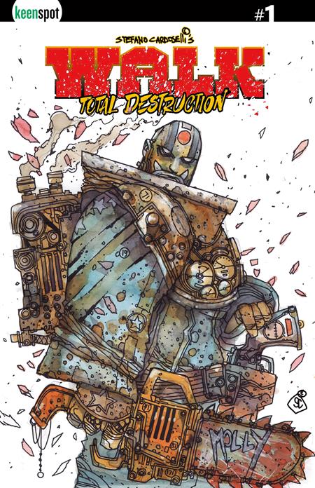 Preorder By 07/06 ~ WALK TOTAL DESTRUCTION #1 (ONE SHOT) CVR C STEFANO CARDOSELLI HOLOFOIL FLIP VAR