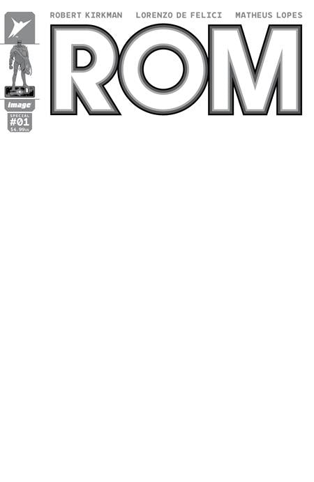 Rom Special #1 (One Shot) Cover E Blank Sketch Variant
