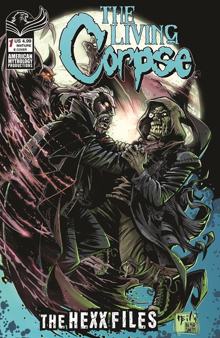 Preorder By 07/20 ~ LIVING CORPSE HEXX FILES #1 CVR B NEIL VOKES VAR (MR)