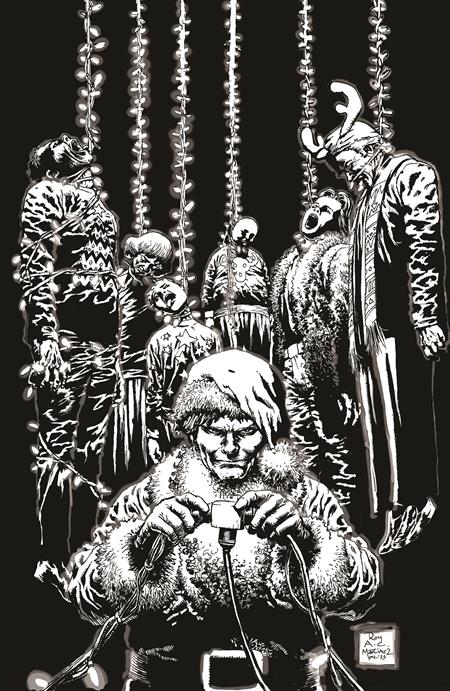 Preorder By 07/20 ~ SILENT NIGHT DEADLY NIGHT DARK WINTER #2 (OF 2) CVR E ROY ALLAN MARTINEZ B&W LIMITED EDITION VAR (MR)