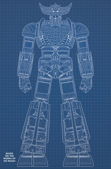 Preorder By 07/13 ~ UFO ROBOT GRENDIZER #1 (OF 4) CVR E BLUEPRINT DENIS BAJRAM & BRICE COSSU VAR