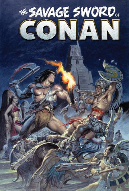 Savage Sword Of Conan The Original Comics Omnibus HC Vol 12 Earl Norem Direct Market Edition CVR (MR)