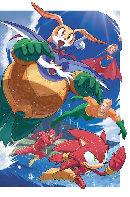 DC X Sonic The Hedgehog Metal Legion #5 (Of 5) CVR B Min Ho Kim Card Stock Var