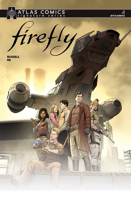 Firefly #1 CVR J Robert Quinn Atlas Edition Signed By Mark Russell