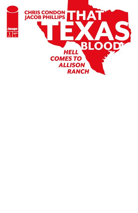 That Texas Blood Hell Comes To Allison Ranch #1 (Of 6) CVR E Blank Sketch Var (MR)