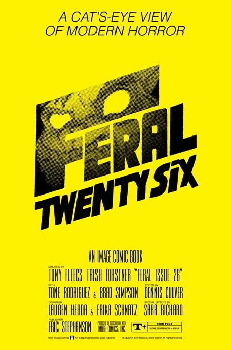 Feral #26 CVR B Tony Fleecs & Trish Forstner The Shining Homage Var