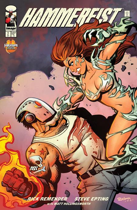 Hammerfist #2 Cover C Brett Parson Witchblade Team Up Variant (Mr)