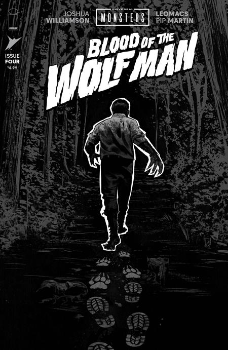 Universal Monsters Blood Of The Wolf Man #4 (Of 4) CVR D INC 1:25 Mike Del Mundo B&W Classic Horror Var