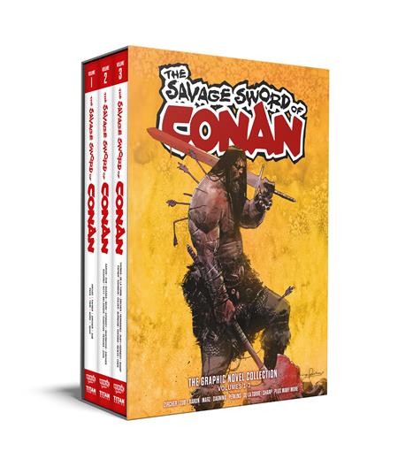 Savage Sword Of Conan Hc Vol 01-03 Slipcase Set Direct Market Edition Gerardo Zaffino Cover (Mr)