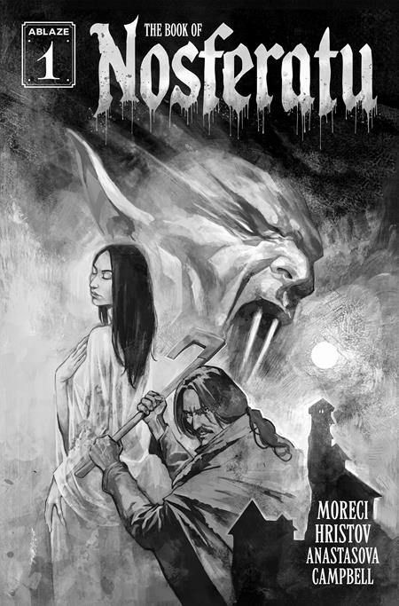 Book Of Nosferatu #1 (Of 4) Cover B Todor Hristov B&W Variant (Mr)
