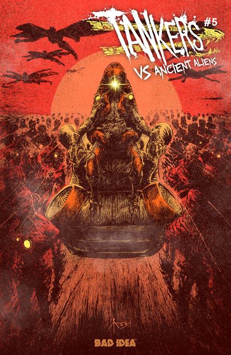 Tankers Vs Ancient Aliens #5 (Of 5) Cover B Caleb Ady Variant