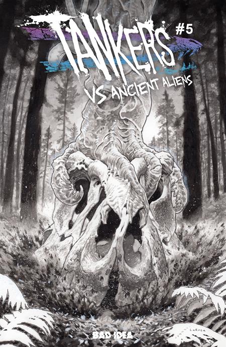 Tankers Vs Ancient Aliens #5 (Of 5) Cover D Inc 1:20 Lewis Larosa B&W Variant