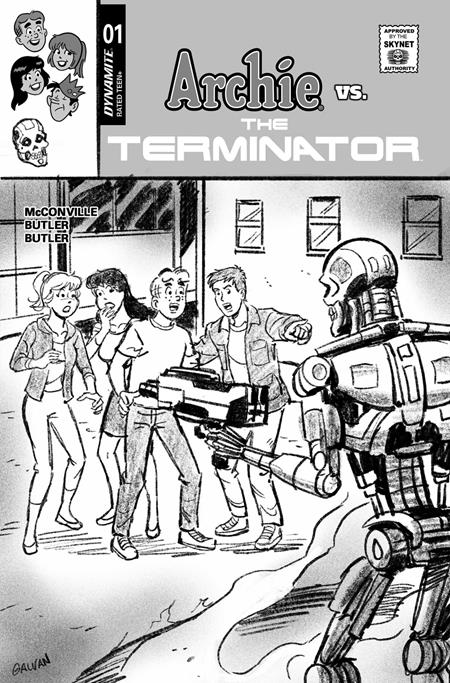 Archie Vs The Terminator #1 Cover L Inc 1:10 Bill Galvan Pencils Variant