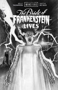 Universal Monsters The Bride Of Frankenstein Lives #1 (Of 4) Cover E Inc 1:25 Joshua Middleton B&W Classic Horror Variant