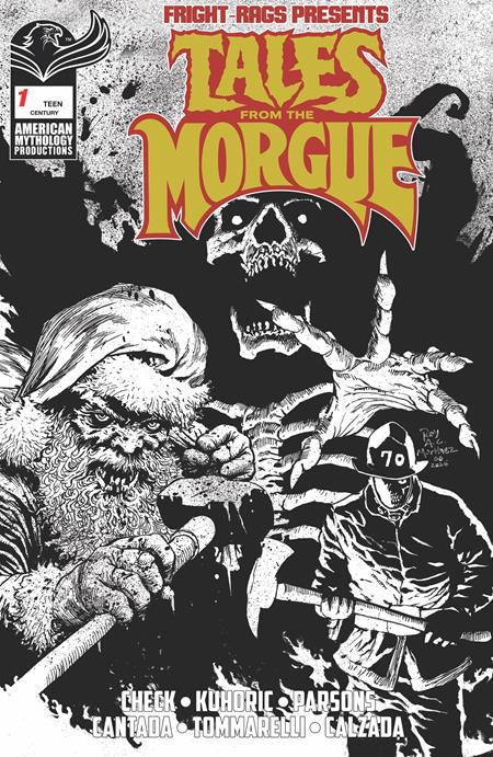 Fright Rags Presents Tales From The Morgue #1 (One Shot) Cover E Roy Allan Martinez Century Limited B&W Variant