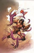 Conan The Barbarian #36 Cover D Mark Bagley Virgin Cardstock Variant (Mr)
