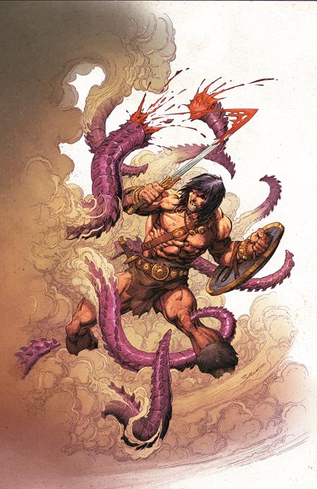 Conan The Barbarian #36 Cover D Mark Bagley Virgin Cardstock Variant (Mr)