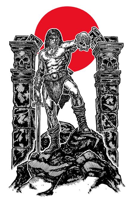Conan The Barbarian Tides Of The Tyrant King #2 (Of 4) Cover F Micah Ulrich Virgin Foil Variant (Mr)