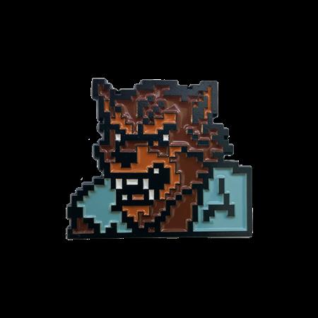 Titan Merch Original Gaming 8 Bit Werewolf Enamel Pin Badge
