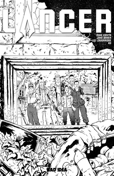 Lancer #3 (Of 4) Cover D Inc 1:20 Jake Baker B&W Variant