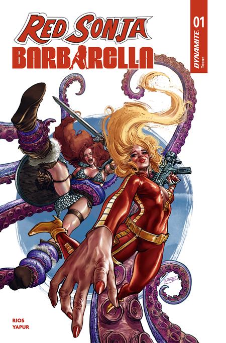 Red Sonja Barbarella #1 Cover N Inc 1:10 Diego Yapur Foil Variant