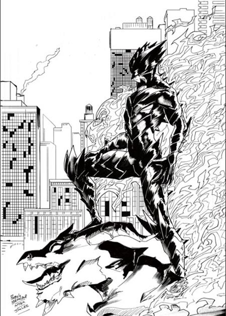 Fireborn #6 Cover G Inc 1:25 Patrick Mulholland B&W Virgin Cardstock Variant