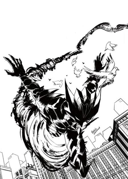 Fireborn #6 Cover H Inc 1:50 Patrick Mulholland B&W Virgin Cardstock Variant